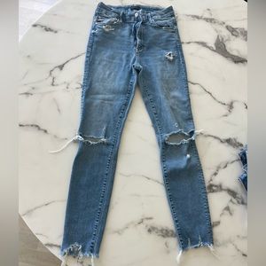 Mother skinny rainbow pocket jeans 🌈